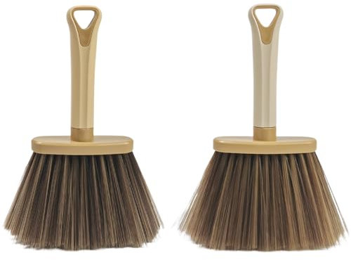 Axinost Staubbürsten, Autoreinigungbürsten, Schüler-Schreibtischbesen, Fensterspaltreinigungbürsten, Fensterlaufreinigungbürsten, Lüfterspaltentstaubungsbürsten. (Brown&Yellow)