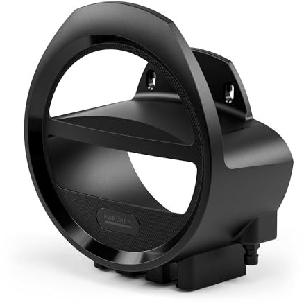 Kärcher Soporte para manguera Plus; ranuras para jeringas y varillas de riego, compartimento de almacenamiento para accesorios de riego o jardín, adecuado para todo tipo de mangueras de jardín, color