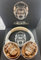 Richard Orlinski Wireless Bluetooth Headphones, Gorilla Design, White and Gold