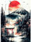 Diamond Painting Erwachsene, Japanische Stil-Landschaft, Diamant Painting Bilder Heilige Shinto-Tore, 5D Diamond Painting Set für Anfänger, DIY Mosaikherstellung Bastelset für Haus Wanddeko 30x40cm