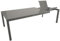 DEGAMO Gartentisch Ausziehtisch BAGO XL 195/255x120cm, Aluminium Silbergrau, Outdoor wetterfest