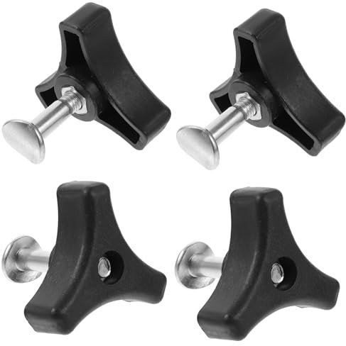 VANZACK 4sätze Rasenmähergriff Für Rasenmäher Und Rasentrimmer Dreiecksknopfgriff Und Flügelmutter Ersatz-griffteile Aus Abs Und Eisen Einfache Installation Und Langlebig