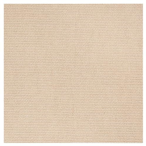 Vieshful Squares Carpet Tiles 30x30 cm Peel and Stick, Self Adhesive Carpet Floor Tile for Home Living Room Bedroom Home Flooring(Khaki, 10 Pack