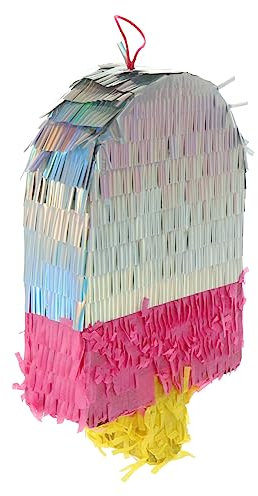 VICASKY Regenbogen Pinata Für Geburtstagsfeiern - Bunte - Glitzernde Pinata in Lippenstift Form Für Mädchen Perfekte Festdekoration Für Cinco De Mayo Und Fiesta Events