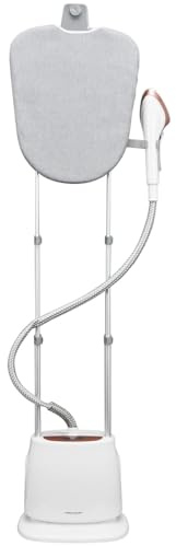 Proficare, Vaporera PC-TDC3128 Blanco, 1580W, 1,5L, Autonomía 40 min, 5 niveles de vapor, varilla telescópica regulable hasta 1,60m, función vapor vertical y horizontal