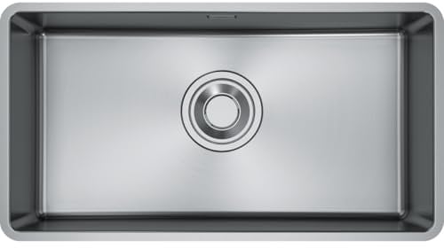 Franke Kitchen Sink Made of Stainless Steel (Brushed) with a Single Bowl Maris Quiet MQX 110-82 - 122.0694.479