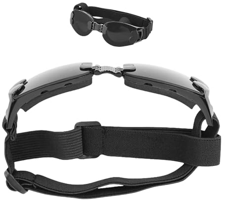 Schutzbrille für Hunde, Größe M, blendfrei, verstellbarer Riemen, blendfrei, für Spaziergänge, Plateau, Skifahren, Meer