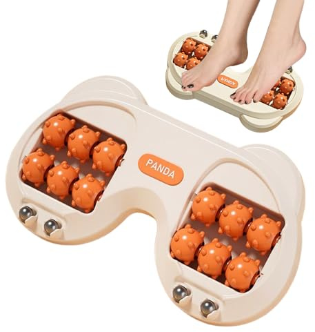 Fußmassageroller Brett Brett tragbare Reflexzonen-Fersendruckentlastung | Rollender Fußmassager Für Ferse Home Spa Komfort Gesundheit Senioren Pflege Erholung Mama Papa Ehefrau Tag