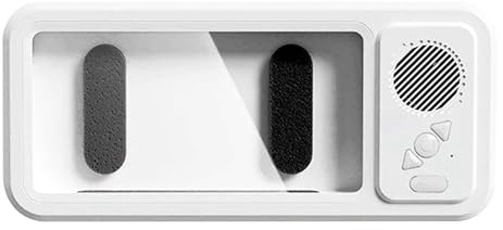 Porte-Téléphone Étanche Pour Douche,Rotation 360 Fixation Anti-Buée Avec Haut-Parleur,Coque Téléphone Étanche Visible pour Douche avec Haut-Parleur | Pour Qualité Sonore Améliorée Salle De Bain Miroir