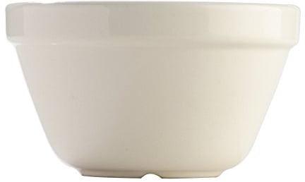 Mason Cash Pot S36 Noir en faïence, résistant aux Chocs, Céramique, Original White, 0.9 Litre/16 cm