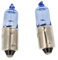 CARALL 2 Stück Halogenlampen 12V Weiß mit Xenon-Effekt (H10W 12V 10W BA9s 64113 LLB433A)