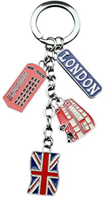 BESTOYARD UK Flag Metall Schlüsselanhänger Souvenir Keychain Union Jack Schlüsselanhänger Tasche Charms
