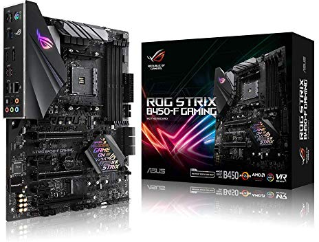 ASUS ROG STRIX B450-F GAMING Scheda Madre da Gioco con Supporto DDR4 a 3200 MHz, AM4, SATA 6 Gbps, HDMI 2.0, Doppia NVMe M.2, USB 3.1, Nero