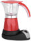 Aramox 300 ML / 6 Tasses 480W Cafetière Électrique à Espresso Moka cafetière électrique italienne(Red)