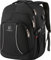 Grand sac à dos pour ordinateur portable 17,3 pouces, sac à dos de voyage durable, sac d'école étanche antivol RFID homme et femme, noir
