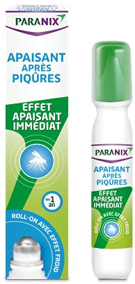 Paranix Roll-on Apaisant Après-Piqûres – Effet Rafraîchissant dès l'Application – Roll-On de 15 ml