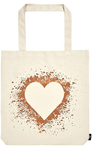 Moses Shopper Heartwarming 8 Liter 42 x 39 cm Baumwolle Creme