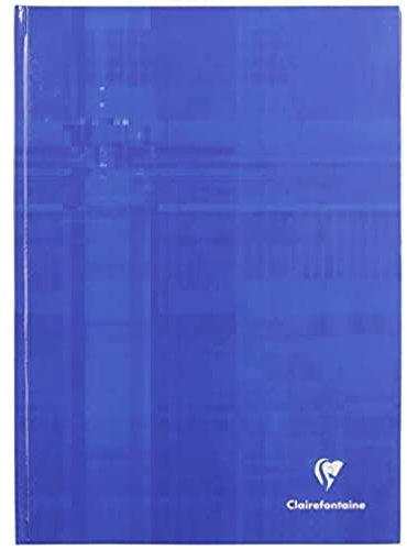 Clairefontaine 984620C Un Lot de 10 Cahiers Agrafés Koverbook Incolores - 24x32 cm - 48 Pages Petits Carreaux avec Marge - Papier Blanc 90 g - Couverture Polypro