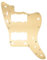 Musiclily Pro 13-Loch Aluminium Vintage 60s Jazzmaster Style Schlagbrett Pickguard für Fender American Vintage Reissue Modern Jazzmaster, Gold Anodized