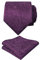 Alizeal Cravate florale faite à la main avec carré de poche, 174-Prune Violet, taille unique