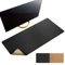 MAIDERN Schreibtischunterlage 100x40cm, Kork & PU-Leder Zweiseitig Tischunterlage,Extra Große Mauspad, Wasserdichte Schreibunterlage Leder auf Schreibtischen,Büro und Zuhause Tischunterlage (schwarz)