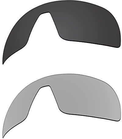 EZReplace Lentes de repuesto para gafas de sol Oakley Sutro S OO9462 (lentes polarizadas) – Compatible con marco Oakley Sutro S (negro carbón+metal plateado), Carbon Black + Metal Silver, Talla única