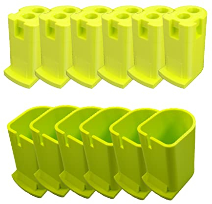 For Ryobi 18V Cordless -Tool & Battery Mounts Hangers Holders Brackets - 12 Pack - 6 Tool + 6 Battery Mounts