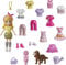 Polly Pocket Fashion Doll – HKV89 – Set Puppe mit Gelenken, 7,6 cm + 18 Zubehörteile