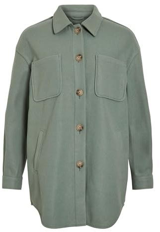 Vila Damen Vila Female Jacke Vikimmi Oversize Vikimmi Shirt L/S Jacket - Noos (1er Pack)