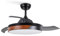 CREATE / WIND CLEAR M/Ventilador de techo con luz negro madera oscura con mando / 40W, Ø108 cm, temporizador, 6 velocidades, aspas retráctiles, 3 temperaturas de luz, función verano-invierno