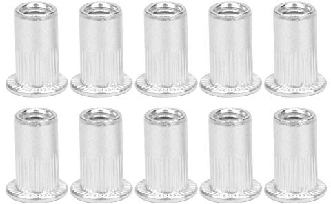 Tbest Ecrou A Sertir M5,Ecrou A Sertir M5,Ecrou A Sertir,Nutsert Aluminium Vertical Drill,Nut Blind 100Pcs Blind Rivet Nut Nutserts Aluminium M5 Rivet Nut Inserts Fileté Rivet Nuts