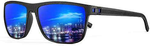 HENGOSEN Sunglasses Mens Polarised, Classic Vintage Sun Glasses, Lightweight Frame UV400 Protection for Driving Fishing Cycling