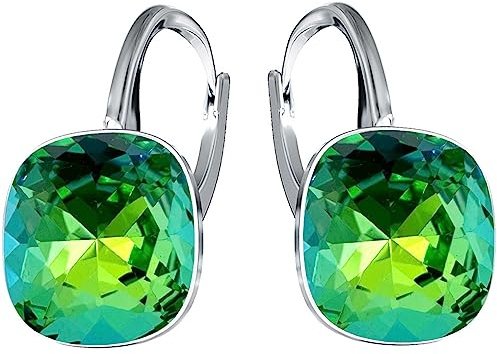 MŚ 1997 MENNICA ŚWIDNICKA Hängende Ohrringe 925 Silber mit Marken Kristall Zirkonia - Damen Schmuck Echt Silberne Hänge Ohrhanger Ideal Geschenge (Sphinx)