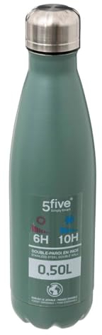 5five - bouteille isotherme 0,5l en inox