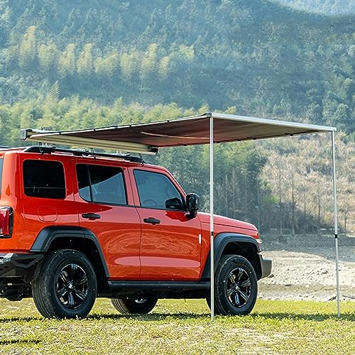 WOLWES Toldo Furgoneta Camper, Paño Lateral Opcional, Tienda de Campaña para Coche, PU5000mm, UPF50+, Toldo Coche Toldo Camper (Color : Without Side Cloth, Size : 160 * 250CM)