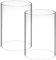 Holibanna 2pcs Clear Glass Cylinder Candle Holders Candle Lampshade Open Ended Hurricane Lamp Shades