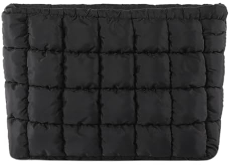 TIAASTAP Puffer Schminktasche Damen Kosmetiktasche klein für Handtasche Weiche Makeup Tasche Gesteppte Kulturtasche Damen Make up Bag Kosmetikkoffer Beauty Bag Cosmetic Bag für Mädchen