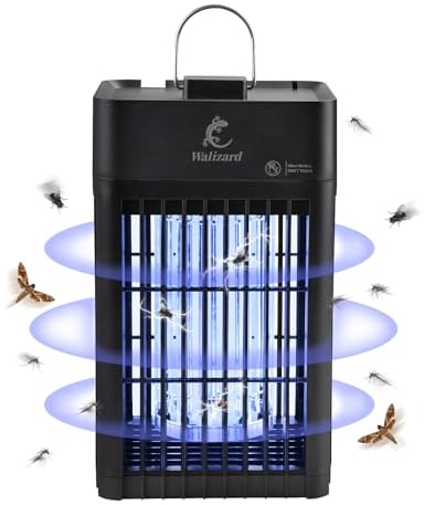 Walizard Lampara Antimosquitos Exterior Matamoscas Electrico Interior: 4200V 18W UV Lampara Mata Mosquitos Insectos