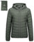 Outdoor Ventures Damen Steppjacke Leichte Packbare Übergangsjacke Warme Winterjacke mit Kapuze für Frauen Gefüttert Pufferjacke mit Taschen für Freizeit Wandern Reisen Armeegrün M