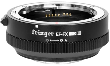 Fringer EF-FX PRO III Autofocus Lens Adapter Built-in Electronic Aperture Compatible with Canon EOS Sigma Tamron EF Series Lens to for Fujifilm All X-Series Camera X-T5 X-T4 X-T3 XH2S X-S20 X-T30II