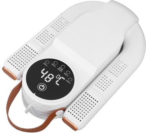 Macchina per Riscaldamento a Scarpone Elettrico, Asciugatrice per Scarpe a Circolazione Ad Aria Calda 360 °, Controllo Multiuso Pieghevole la Casa (Plug 220v)