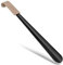 ZOMAKE Chausse Pied Metal 42cm - Chausse-Pieds Long Metal Solide En Cuir,Chausse Pieds À Long Manche Pour Personnes Âgées(1 Pièces Noir C)