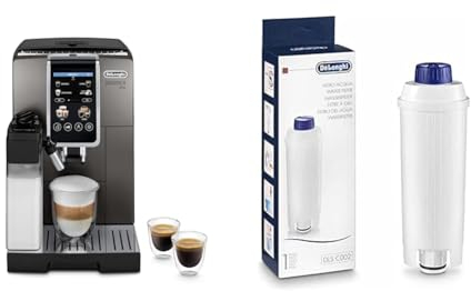 De'Longhi Dinamica Plus ECAM380.95.TB, Kaffeevollautomat mit LatteCrema Milchsystem + Original Wasserfilter DLSC002