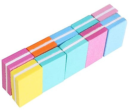 Beatifufu 10piezas Limadoras De Uñas De Esponja Pequeñas Herramientas De Pulido Cuadradas Para Manicura Limas De Esmeril Suaves y Eficientes Para Uso Casa o Salón De Uñas