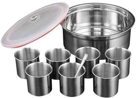 Amosfun 1 Set Boîte Pot D'Assaisonnement En Acier Inoxydable Pots À Condiments Bidons Pour Comptoir De Cuisine Organisateur De Condiments Support D'Assaisonnement Boîte D'Assaisonnement