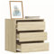 Homgoday Eckkommode Eiche Sonoma 60 x 41 x 58 cm Mehrschichtholz Schrank Büromöbel Platzsparender Aufbewahrungsschrank