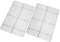 Lot de 2 grilles de refroidissement pour la cuisine et la pâtisserie – 43 cm x 30 cm en acier inoxydable, passe au four