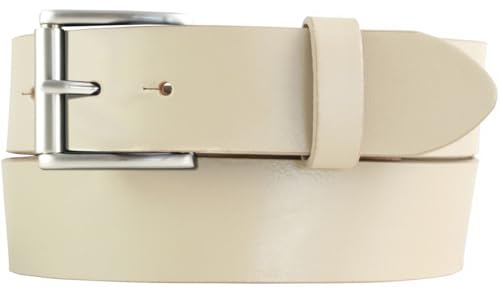 BELTINGER Jeans-Gürtel mit Rollenschnalle aus Vollrindleder 4 cm | Hochwertiger Leder-Gürtel für Herren 40mm | Herren-Gürtel made in Italy