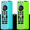 Momowin 2 Silikon Fernbedienungsabdeckungen,Kompatibel mit Fire TV Stick 4th Generation，Toshiba Fernbedienung,rutschfeste Silikon Schutzhülle (Grün + Blau)