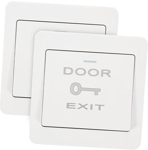 ULTECHNOVO 2pcs Wall Plate for Door Access Control System Push to Exit Button Doorbell Cover Protector for Easy Installation and Use